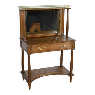 Cherrywood console table, Louis XVI style, late 19th century