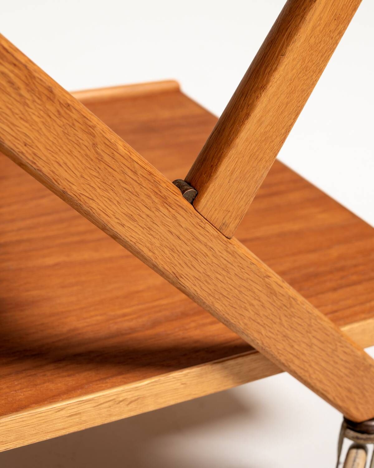 Folding Teak and Oak Trolley, Nybrofabriken
