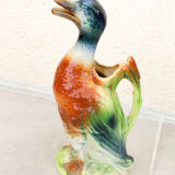 Saint Clement earthenware duck pitcher