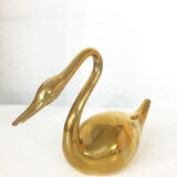 Swan solid brass, 1970