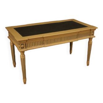 Writing desk in lacquered wood in Louis XVI style from the 20th century