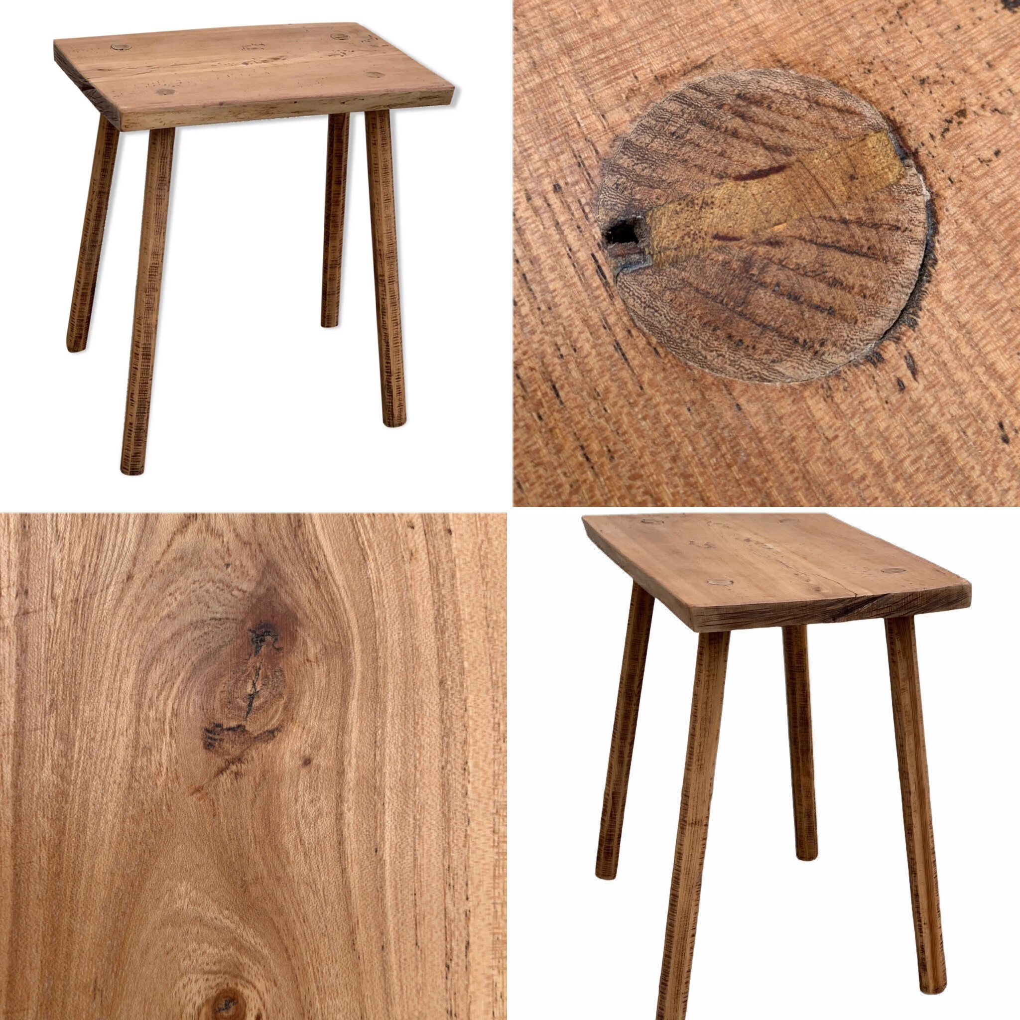 Brutalist table wood raw