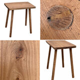 Brutalist table wood raw