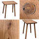 Brutalist table wood raw
