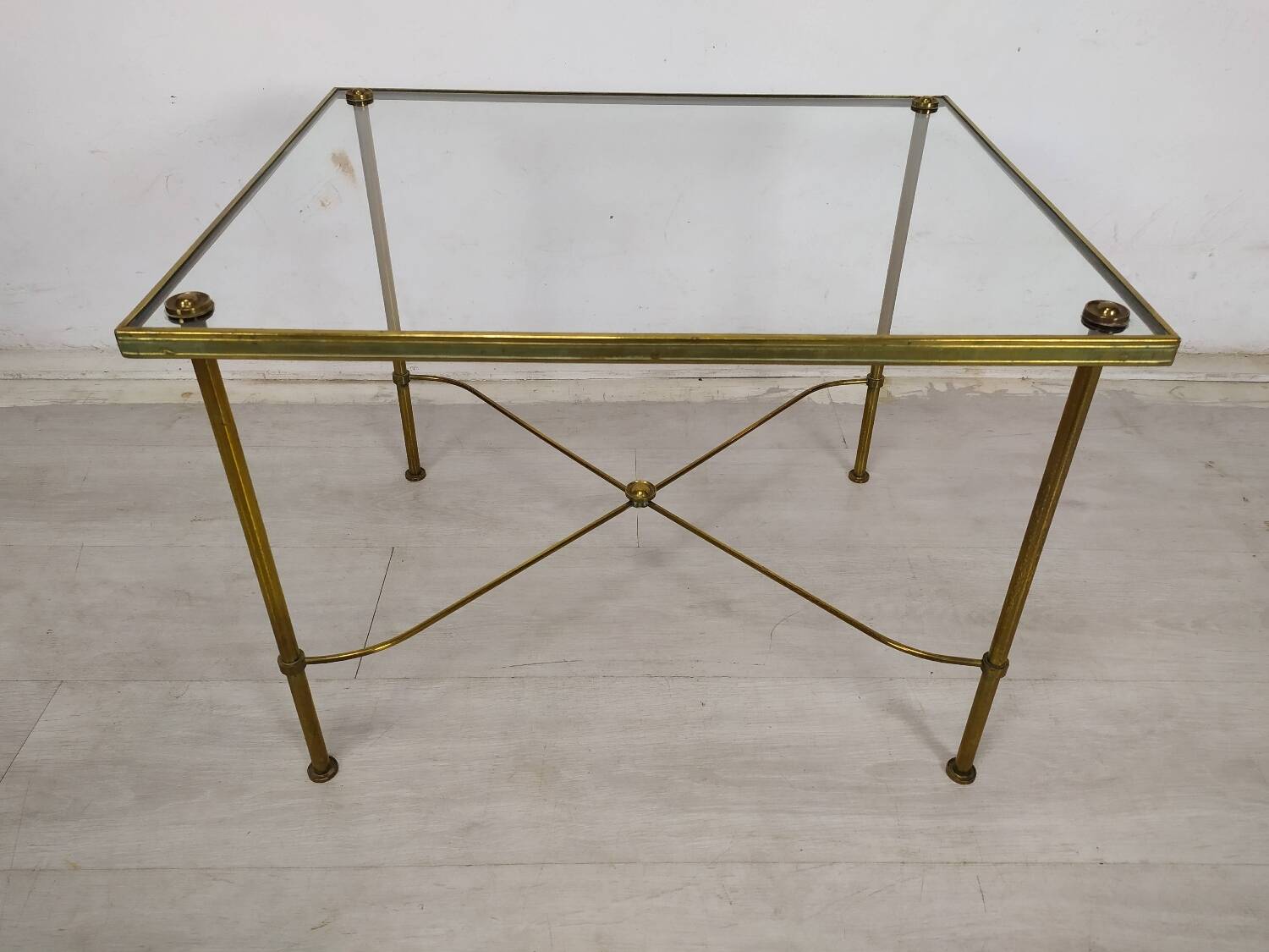 Golden brass coffee tables