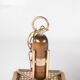 Pair of vintage suspensions in wood, brass and cannage under altuglass