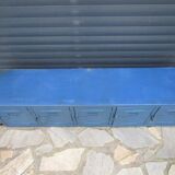 Old industrial wall unit with 5 lockers