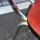 Paire de chaises simili skaï mid century vintage 1960