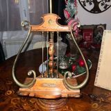 Antique lamp lectern in the shape of a harp - Louis XIV style