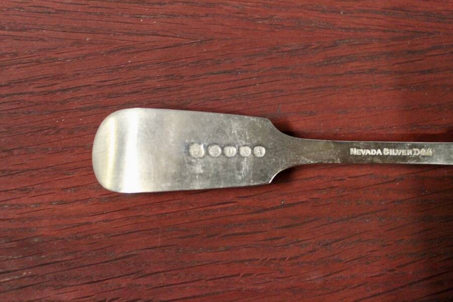 Set of 12 antique Nevada Silver D&A forks