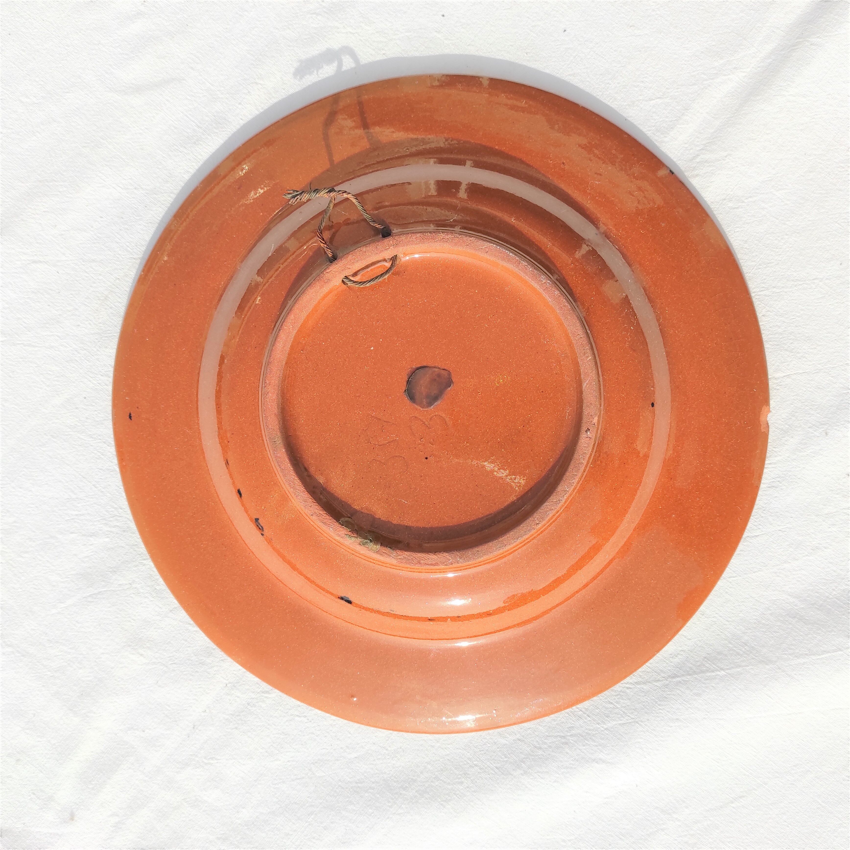 Hand-painted plates with fastening system 1 pair