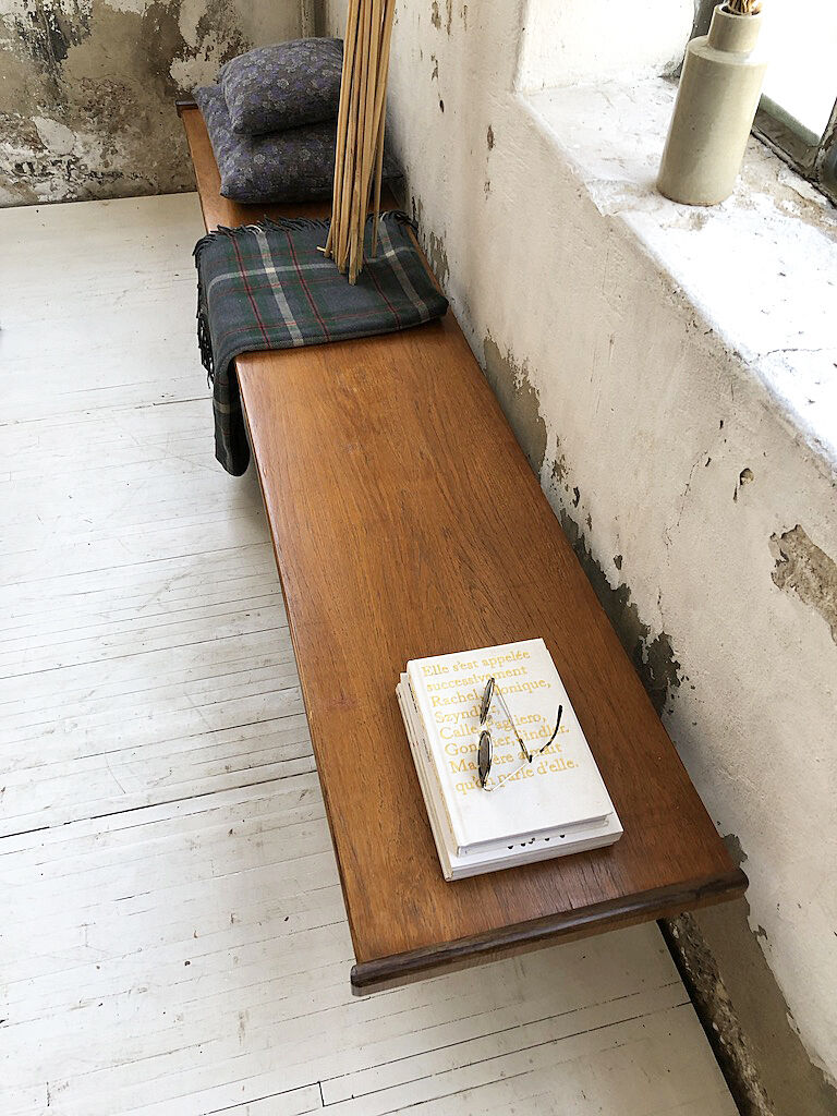 Scandinavian teak bench