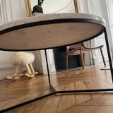 Side table stone top