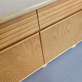 Wood / bamboo / rattan sideboard Roberti Rattan 1970s stunning condition