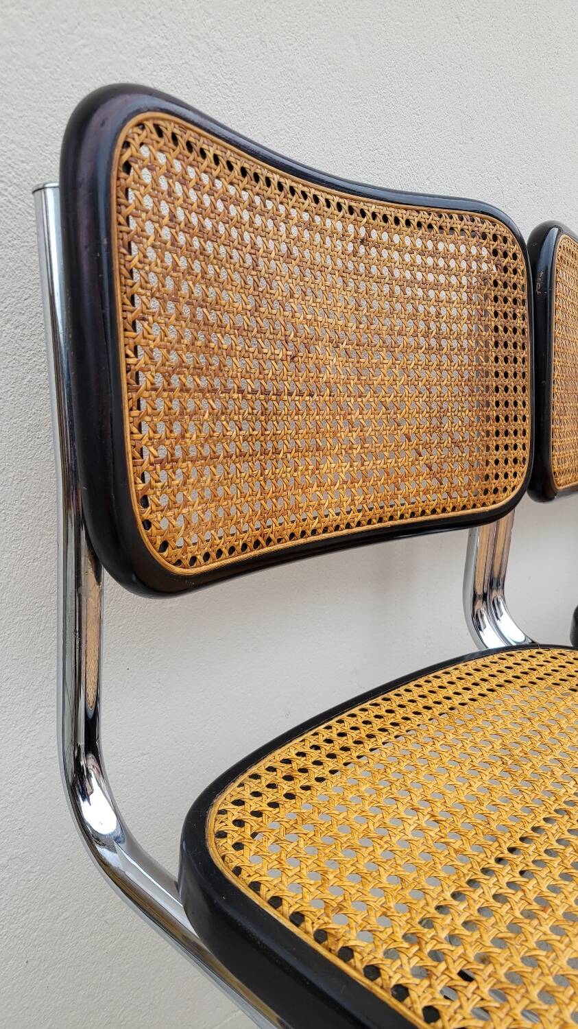 Set of 4 Marcel Breuer cesca black b32 chairs