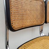 Set of 4 Marcel Breuer cesca black b32 chairs
