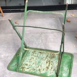 Garden table in green iron early twentieth