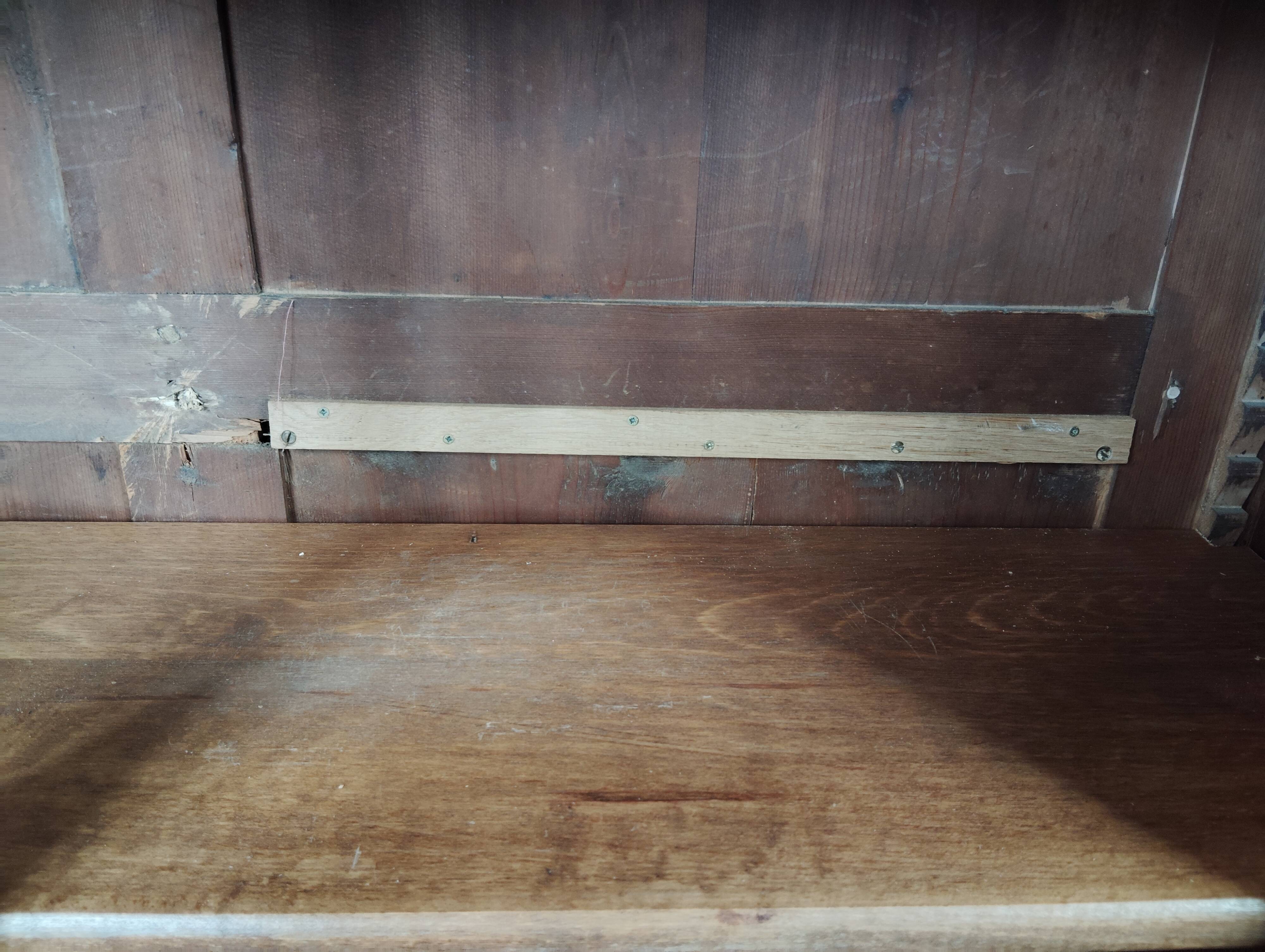 Restored antique library cabinet