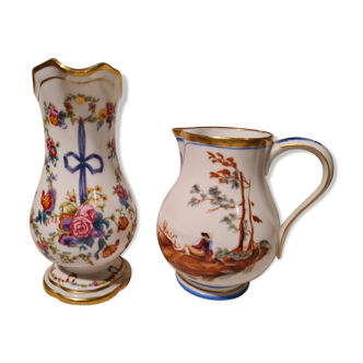 Lot de pots en porcelaine