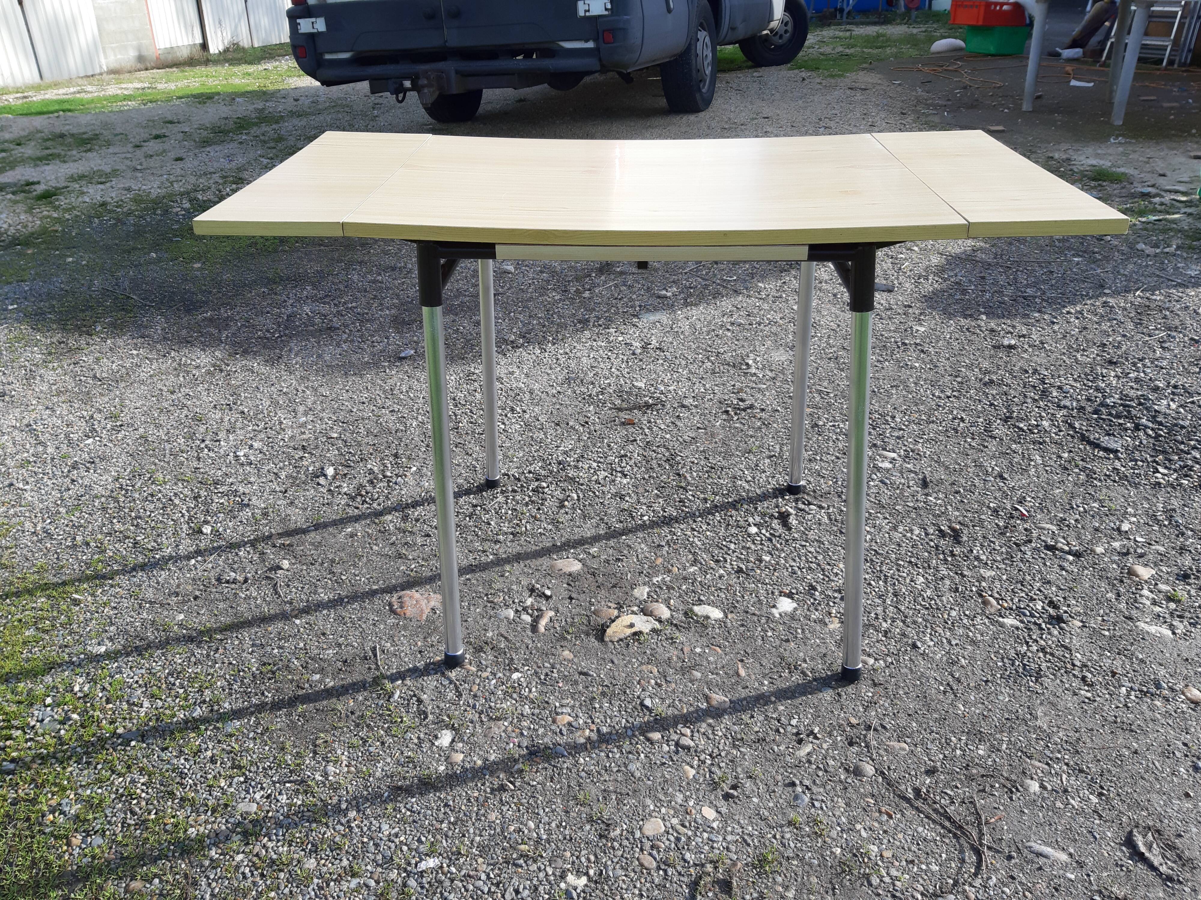 Beige vintage formica table