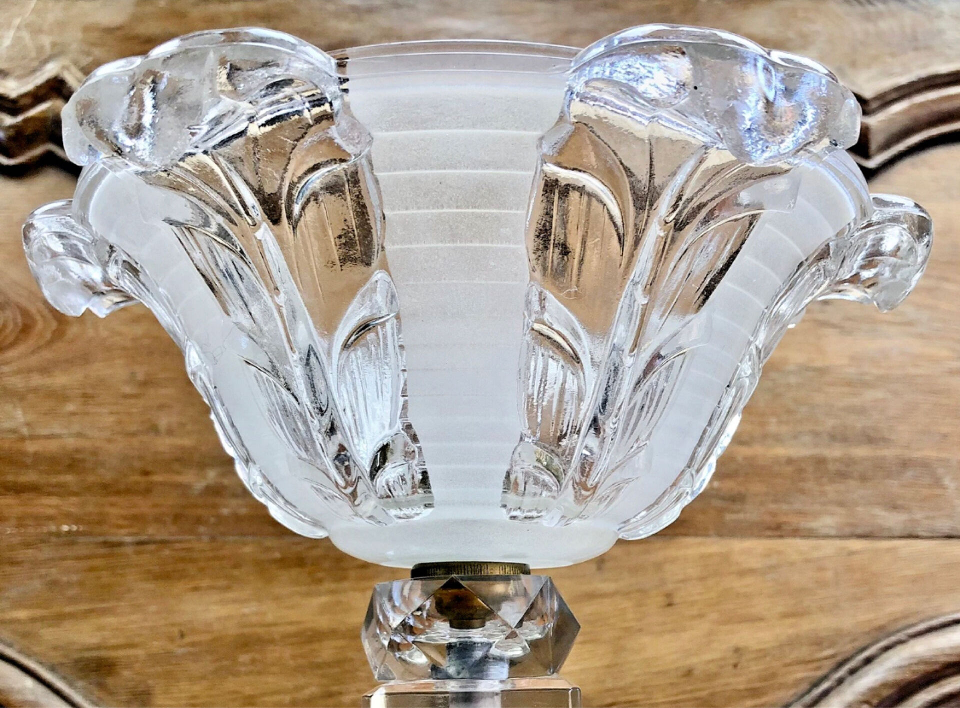 Vintage Art Deco lamp 1930 Modernist Jacques Adnet basin Ezan