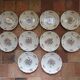 10 earthenware plates from lunéville kg, keller and guerin, model reverbere