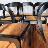 Set of six Baumann Gondoles canchairs