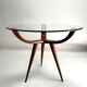 Mid-Century Italian Wooden Coffee Table, Attr. To Melchiorre Bega, Italy, 1950s