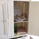 Kitchen cabinet or pharmacy in art deco wood