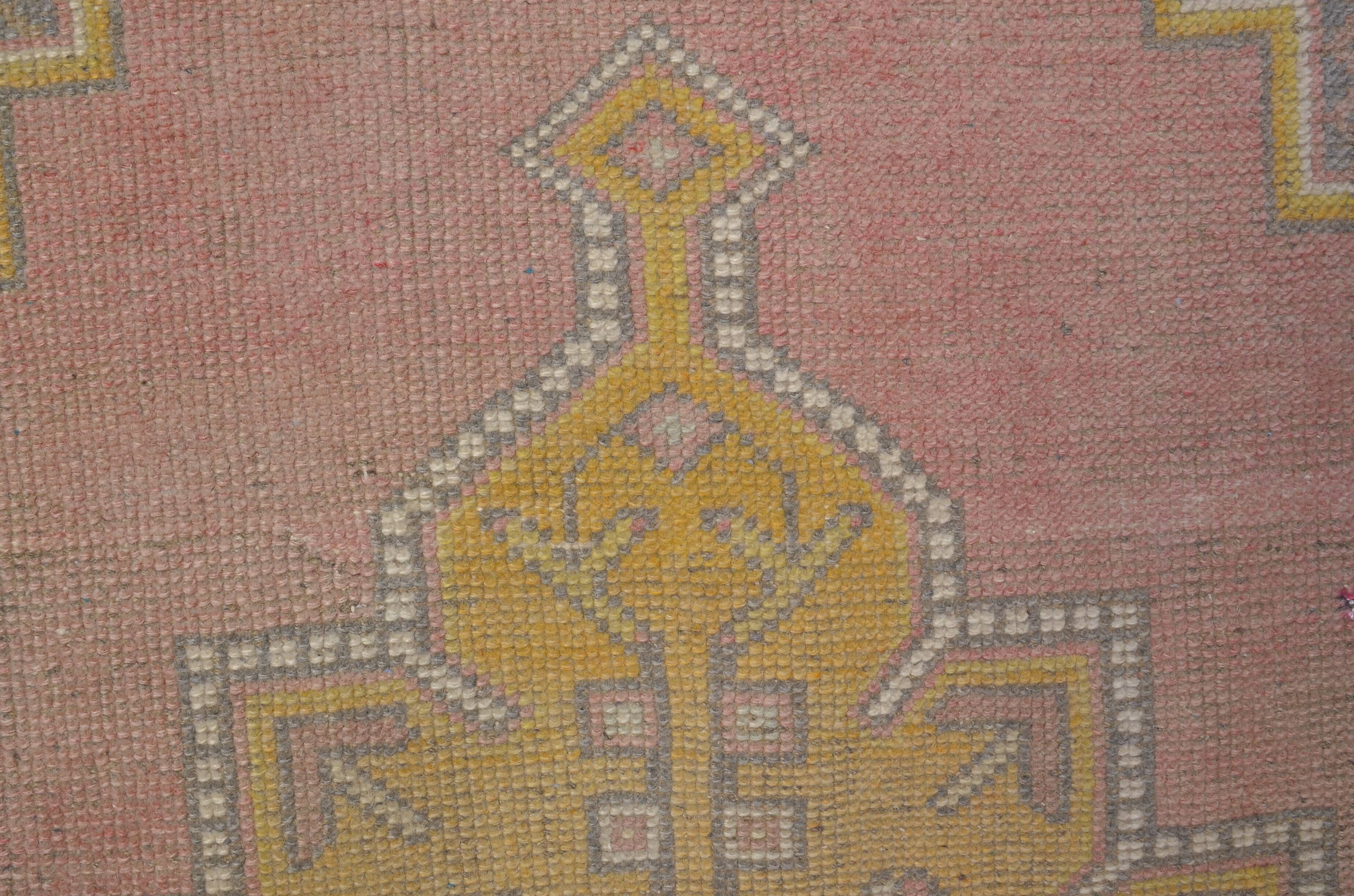 Oversize Oushak Vintage Wool Rug sku 840