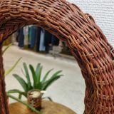 Wicker mirror