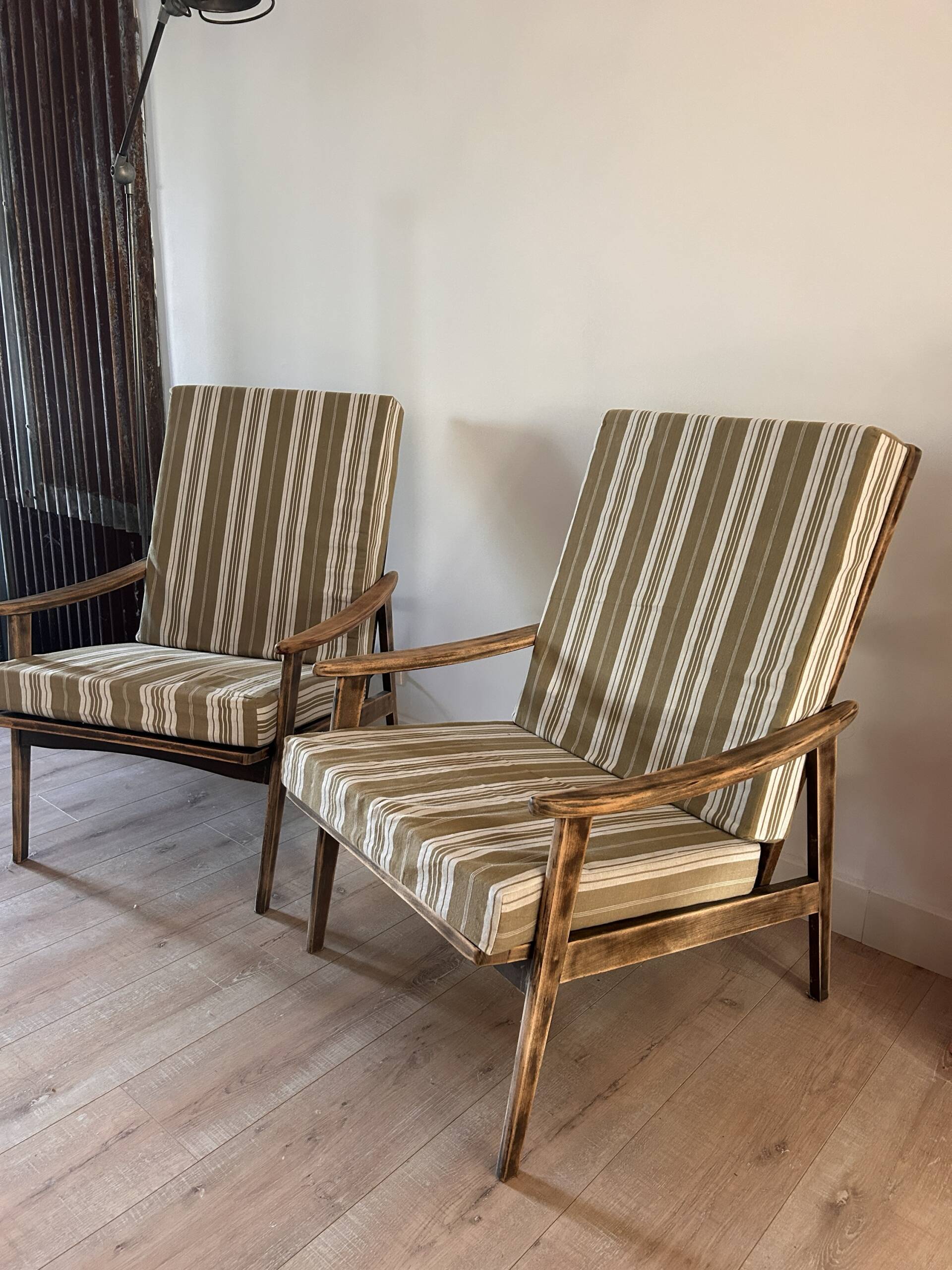 Pair of Scandinavian armchairs from the 1960s.