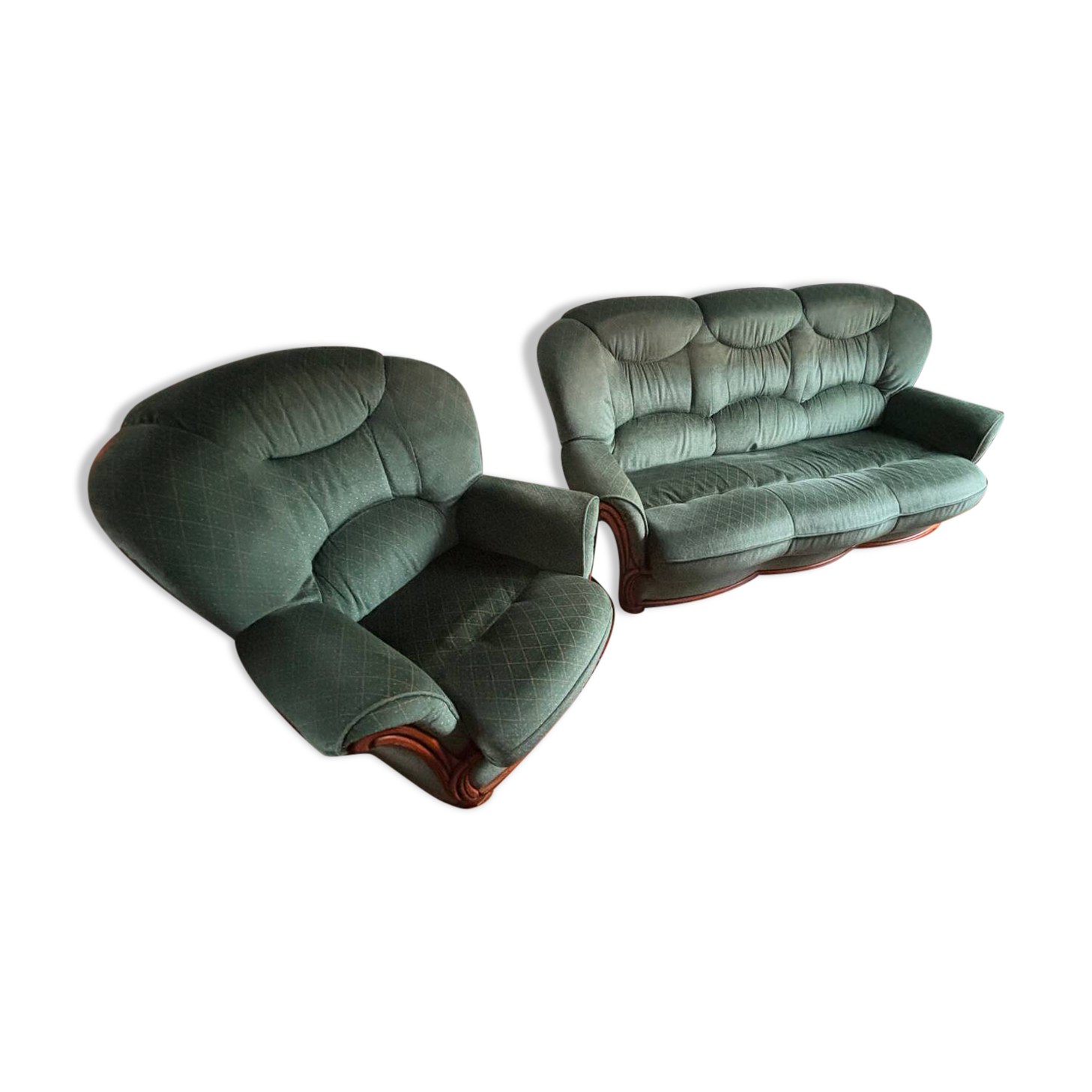 Convertible sofa with an armchair