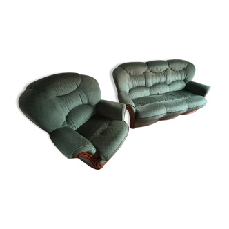 Canapé convertible avec un fauteuil