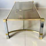 Hollywood Regency Style Chrome Coffee Table