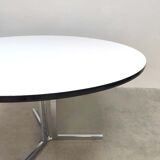 Vintage round dining table Mad men style