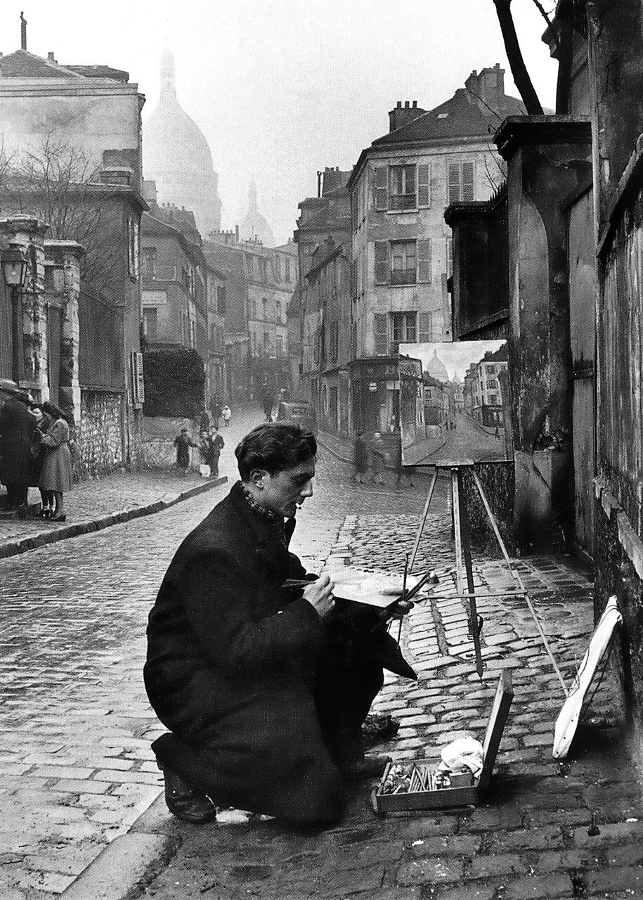 Photographie, "le peintre de montmartre", paris, 1932
