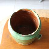 Old green glazed pot