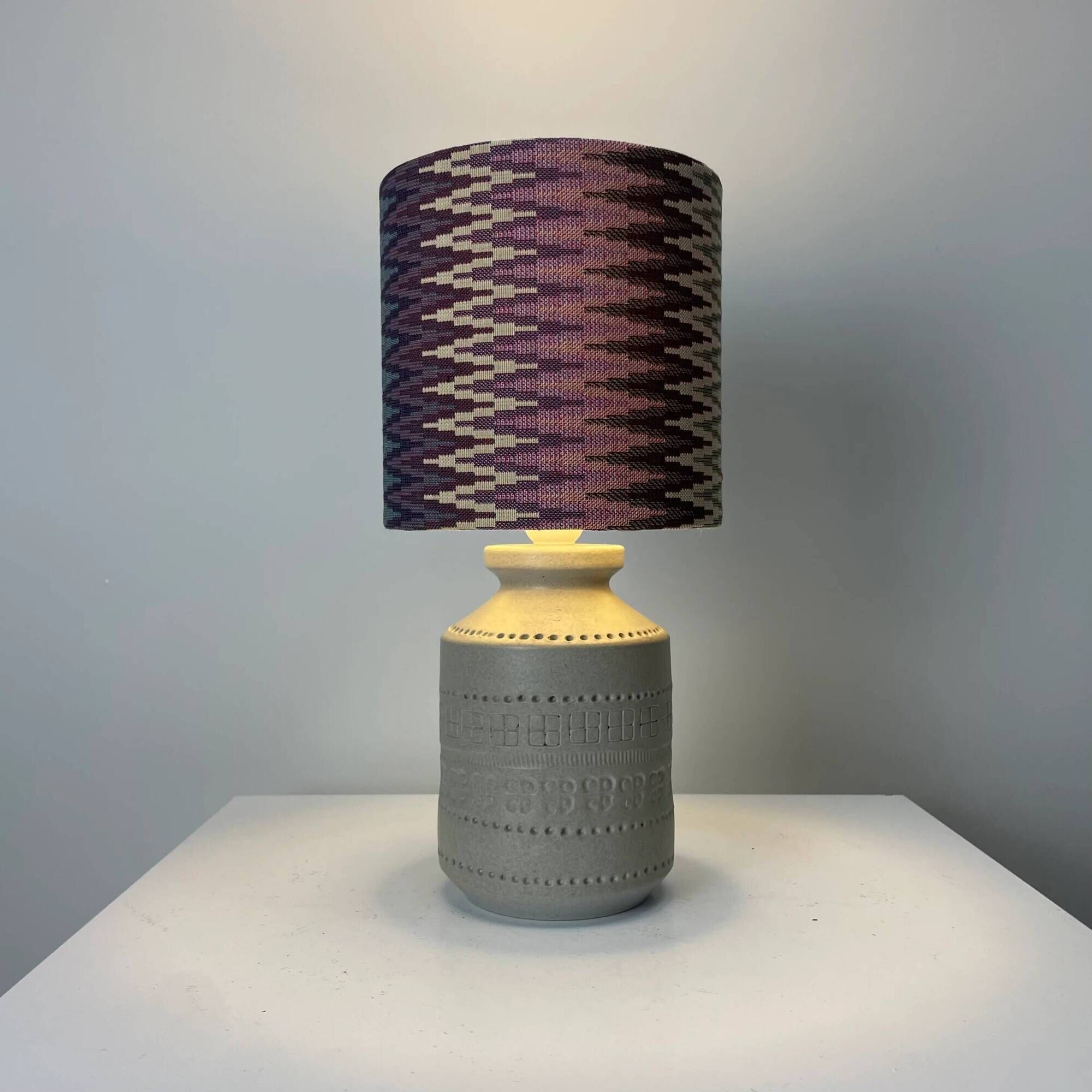 1960s Italian Bitossi style ceramic table lamp