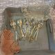 5 pairs of silver-plated cutlery