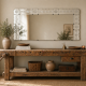 Large antique Art Deco Venetian mirror 203x100