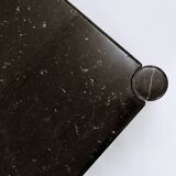 Mid-century modern Black marble square coffee table - 1970s