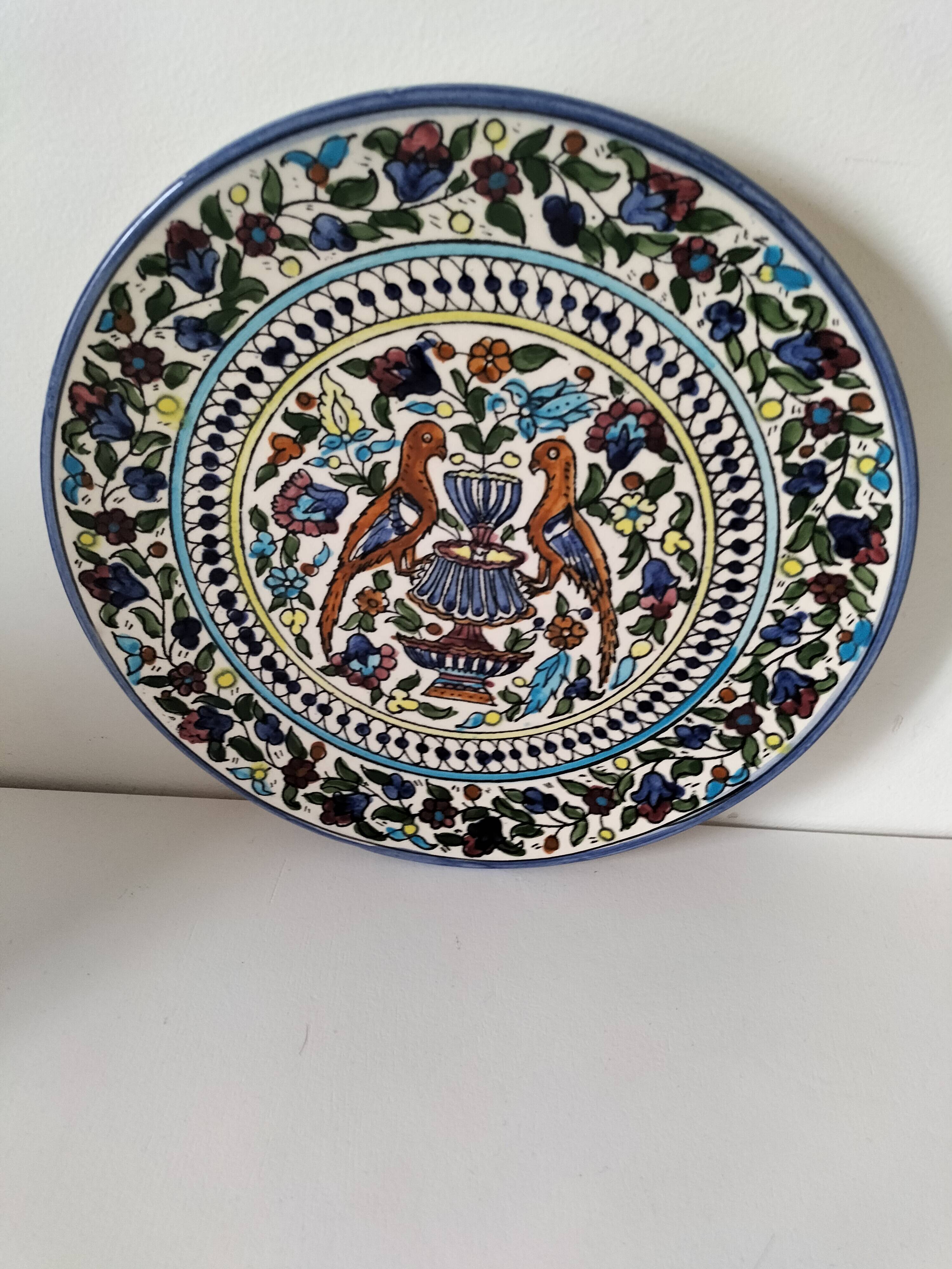 Decorative earthenware wall plate – Mediterranean style