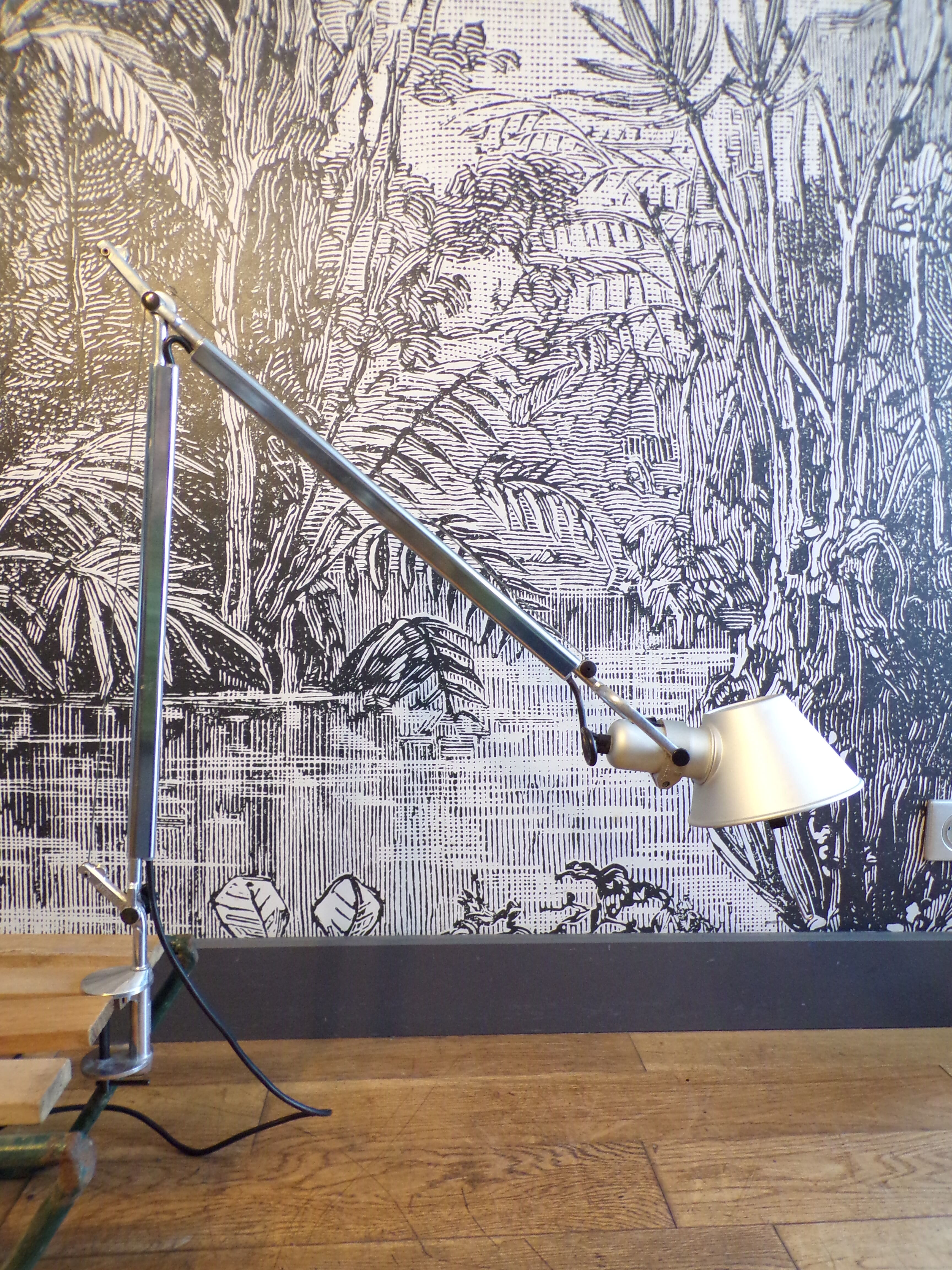 Tolomeo tavolo lamp with clamping vice