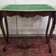 Louis XV style game table in marquetry and mahogany