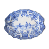 Earthenware dish XIXth Desvres Fourmaintraux Courquin