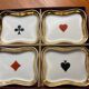 Set cups Limoges decoration card games