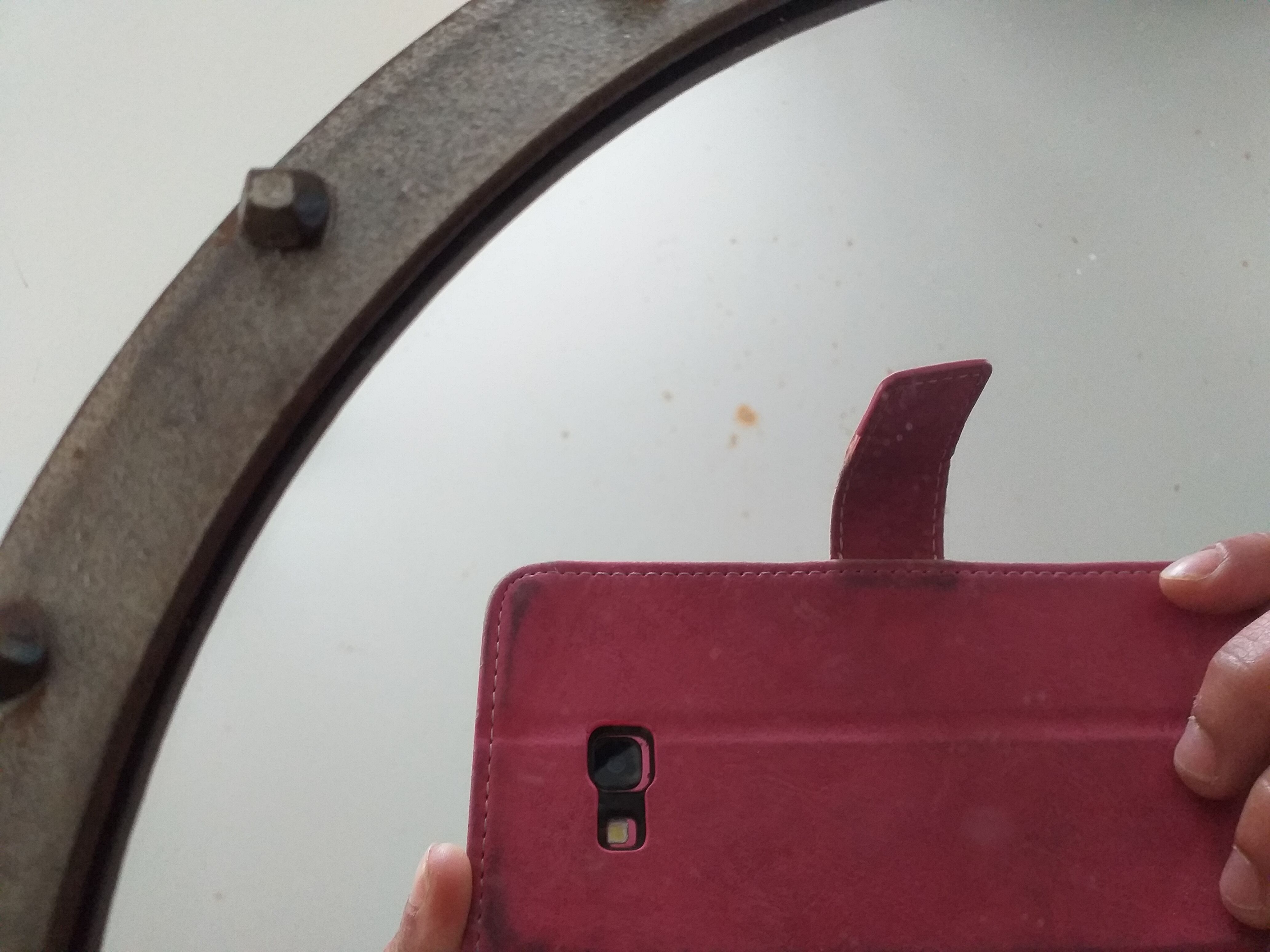 Industrial window mirror 37cm