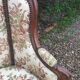 Fauteuil Louis XV dit rocaille en noyer