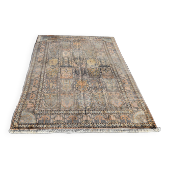 Tapis d'orient kashmir inde soie -  dim : 1.95 x 3.00 mètres